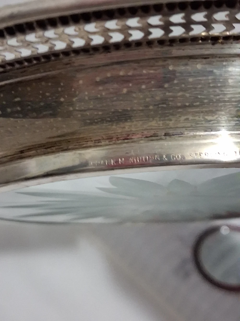 Vintage Frank M. Whiting & Co Stetling Talisman Rose 6.5